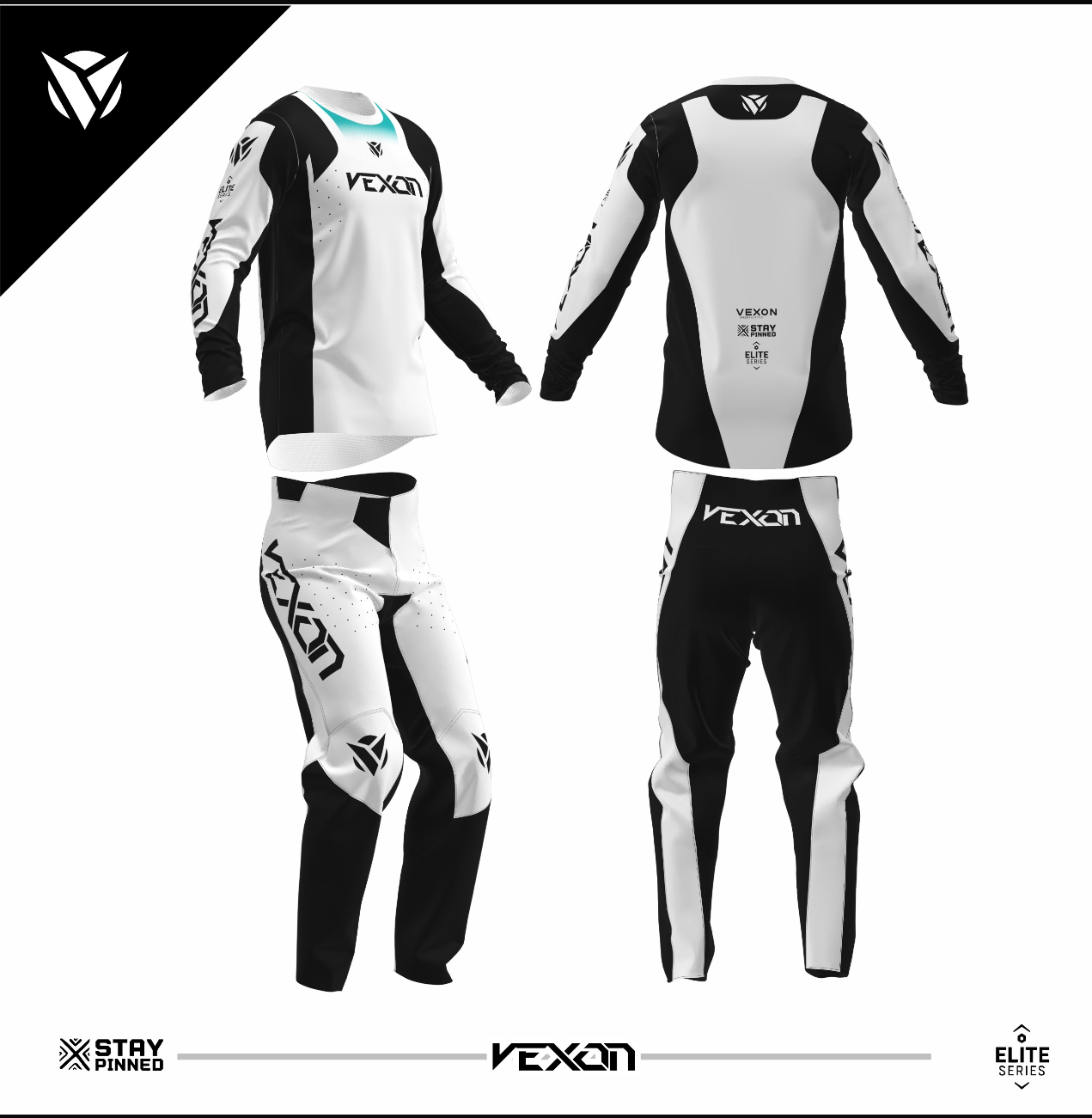 Elite Series Jersey/Pant Set (WHT/BLK)